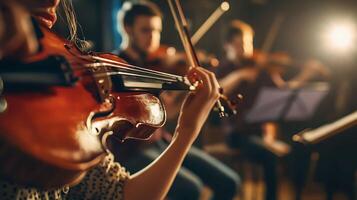 musicians rehearsing with instruments in soundproof studio photo