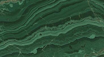Close up of malachite stone showing intricate patterns and detailed texture. photo