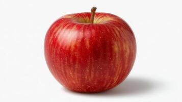 Crisp Red Gala Apple Isolated on White Background photo