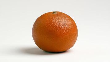 Single Juicy Orange Isolated on White Background photo