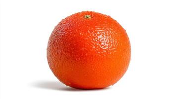 A Juicy Ripe Orange Isolated on White Background photo