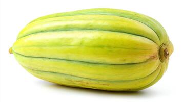 Big Green Bitter Gourd Isolated on White Background photo