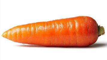 A Orange Carrot Isolated on White Background photo