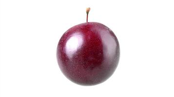 Ripe Red Acerola Cherry Isolated on White Background photo