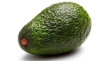 Ripe Green Avocado Isolated on White Background photo