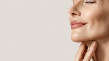 Serene Person With Healthy Skin photo