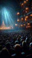 Spectacular winter performance fills historic theater with festive atmosphere and captivated audience photo