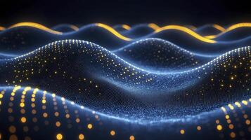 3d rendering of waves in the ocean photo