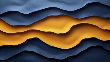 Abstract background with waves and mountains photo