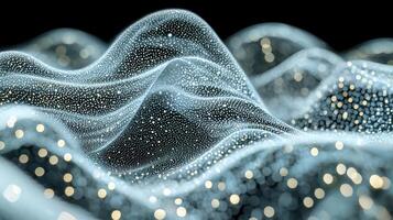 A wave of light and water is shown in this image photo