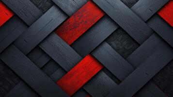 Black and red wood background with a red stripe photo