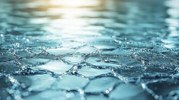 Water surface with bubbles and bubbles in the background photo