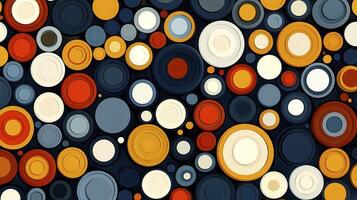 A colorful pattern of circles in different colors photo