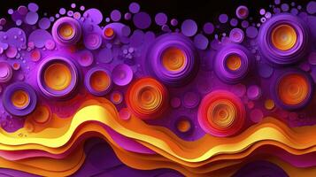 A colorful abstract background with circles and circles photo