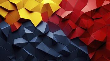 3d rendering of a colorful abstract wall photo