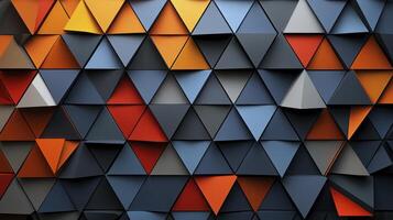 Abstract geometric background with triangles photo
