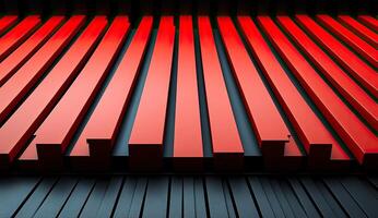 Red and Black Geometric Structure photo