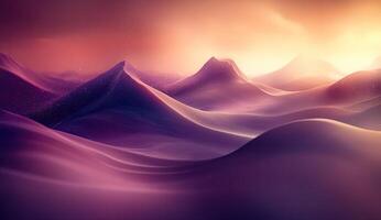 Sunrise over Mountains photo