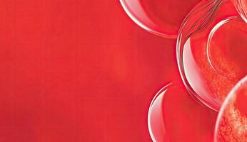 Abstract red circles photo