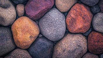 Colorful stones close-up photo