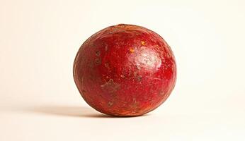 Red ball, worn surface photo
