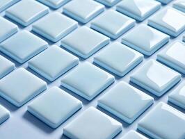 Light-blue square tiles photo