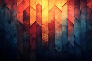 Vivid Geometric Abstract Art with Gradient Lighting for Creative Design photo