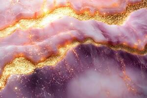 Luxurious Abstract Marble Texture with Glittering Gold Detail for Elegant Design Projects photo