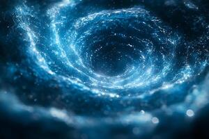 Mystical Cosmic Vortex Captivating Swirling Galaxy for Space Science Fiction Design photo