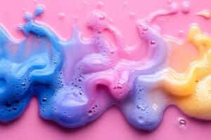 Abstract Colorful Soap Bubbles Pattern for Creative Design and Background Use photo