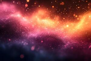 Vibrant Cosmic Nebula Abstract Design for Posters and Backgrounds photo