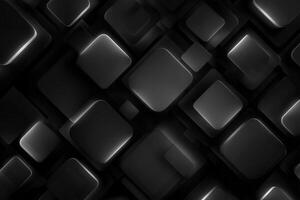 A collection of overlapping geometric shapes in varying sizes creates a striking abstract pattern. photo