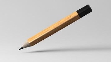 A simple, modern pencil illustration on a plain background. photo