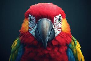 Stunning of a Vibrant Macaw Parrot photo