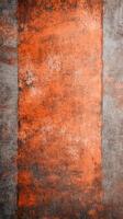 Vibrant Abstract Wall Texture in Orange and Grey Tones. Artistic Composition photo