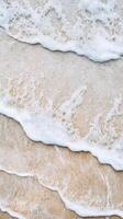 Serene Beach Waves A Captivating Coastal Scene photo