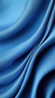 Stunning Blue Fabric Texture A View of Exquisite Drape and Fold photo