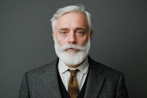 Distinguished Senior Man in Formal Attire photo