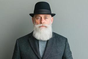 Distinguished Senior Man in Timeless Style photo