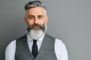 Mature Businessman in Formal Attire Confident and Stylish Portrait photo