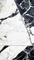 Black and White Marble Texture Elegant Interior Design, Architecture, and Building Material. High resolution image perfect for backgrounds, surfaces, and decor projects. photo