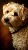 Portrait of a Golden Dog, Exquisite Detail and Artistic Expression photo