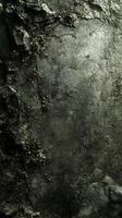 Aged Stone Wall with Intricate Plant Growth A Detailed Nature Texture photo