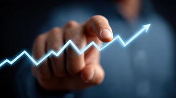 Business Growth A Visual Representation of Success, Investment, and Profit. Explore strategies for achieving financial goals, ma photo