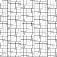 Seamless and minimal geometric black and white pattern design vector