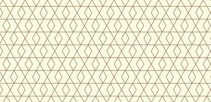 Jointfree geometric pattern with golden color line and shape vector