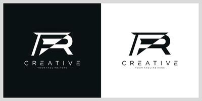 Initial FR Logo Design Template vector