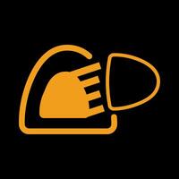 Rain and Light Sensor simple sign of car dashboard engine light sign alert vector