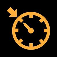 Cruise Control simple sign of car dashboard engine light sign alert vector