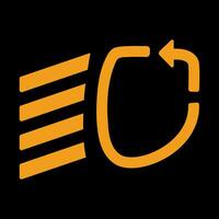 Adaptive light system simple sign of car dashboard engine light sign alert vector